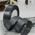 2cm dark charcoal grey satin ribbon roll for gift wrapping and wedding DIY decoration - Dark Gray
