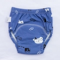 Pañal de aprendizaje infantil transpirable azul con dibujos de ositos - Oso Azul