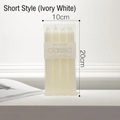 Set of four ivory white unscented dinner candles 20cm high for elegant table decor - Short Style (Combination Pack) / Ivory