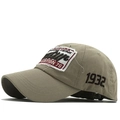 Gorra de béisbol vintage de algodón caqui con bordado de Arizona y acabado lavado - Ajustable / Beige
