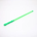 Detail of green plastic light sword toy with textured handle for concert cheering - Green
