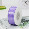 Vibrant purple 3mm double-sided satin ribbon roll for gift wrapping and DIY crafts - One Roll 91 Meters Long / Purple (21#)
