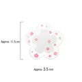 Sottobicchiere in silicone a forma di ciliegio con design floreale antiscivolo rosa - Piccolo (11.5cm) / Bianco