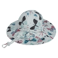 Baby Sonnenhut mit bunten Schmetterlingsmustern und großer Schleife inklusive verstellbarem Band - Schmetterling