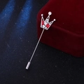 Corona in Pietra Rossa (Base Argento)