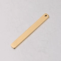Colgante de barra rectangular de acero inoxidable dorado para creación de joyas - Dorado