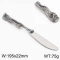 Coltello da tavola punk rétro in acciaio inox con manico a testa di leone - Coltello da Tavola (KTA058-KJX)