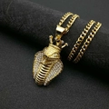 Cobra Crown Pendant / Pendant Only (Without Chain) / Gold