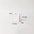 Creamy white Christmas gift bag with festive patterns, size 16.5x12.5x6cm variant - White Small