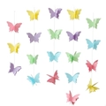 Vertical pastel paper butterfly garland strings for birthday party background decor - 1 Piece / Colorful