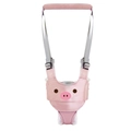 Harnais de marche rose pour bébé avec motif cochon et sangles de sécurité réglables - BX38 Soutien Entrejambe-Cochon Rose