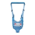 Harnais de marche bleu respirant pour bébé avec broderie ours et sangles réglables - BX36 Respirant Soutien Entrejambe-Bleu Ciel Blanc Ours
