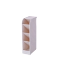 Beige desk organizer with 4 tilted slots made of wheat straw plastic material - Small Slanted / Wheat Straw Beige