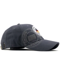 Cappellino da baseball grigio scuro in cotone con ricamo Germania e fibbia in metallo - Regolabile / grigio scuro