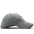 Berretto da baseball grigio in cotone con ricamo bandiera tedesca, vista laterale 45 gradi - Regolabile / Grigio