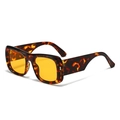Hip hop sunglasses with bold tortoiseshell frames and vibrant yellow lenses - Tortoise Frame Yellow Lens