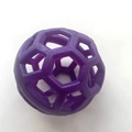 Purple hollow geometric grid pet ball made of durable and flexible TPR rubber material - Purple Hollow Ball