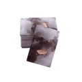 Macro detail of rectangle jewelry display cards with marble texture and gold foil veins - Gilded No. 2 (Black)