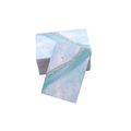 Macro shot of marble-patterned earring display cards with blue and silver glitter - Gilded No. 4 (Blue)