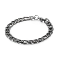 Retro vintage stainless steel cuban curb chain bracelet with lobster clasp for men and women - Curb Chain Style (KB130688-Z)