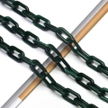Detailed view of dark green acrylic link eyewear chain with tortoise shell pattern - No.3 (Dark Green Texture)