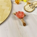 Soporte para palillos de cerámica japonesa con diseño de flor de ciruelo rosa en mármol - Rojo