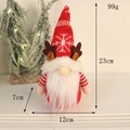 Gnome de Noël avec flocon de neige, dimensions de 23 cm de haut et 12 cm de large - Style de barbe