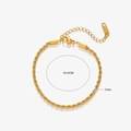 Twist Bracelet|gold