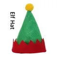 Christmas elf hat shaped cutlery holder in red green and yellow felt fabric - 206B Green Elf Style / 1 Piece