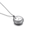 Collier signe Cancer en argent avec gravure de constellation et pierre en zircone - Cancer (KN89803-KFC)