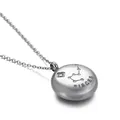 Collier avec pendentif signe du zodiaque Poissons en acier inoxydable poli et chaîne - Poissons (KN89798-KFC)