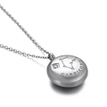 Collier signe du zodiaque Capricorne en argent avec diamant et chaîne fine - Capricorne (KN89806-KFC)