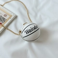 Sac à bandoulière blanc en forme de basket pour fille avec élégante chaîne dorée - Blanc