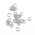 925 sterling silver open jump rings in bright silver finish for DIY jewelry making - 0.5x4mm Single Loop