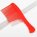 Rode kam met brede tanden en ergonomisch handvat voor dik of krullend haar - Rood