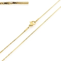 Golden titanium steel snake chain necklace 550x1mm 2.5g with lobster clasp - Gold 550x1mm(KN203649-Z)