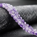 Perline rotonde in agata viola sfaccettata da 4 mm per gioielli fai-da-te e hobby - Bordo Viola