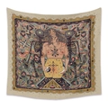 73X95CM/Brushed Fabric / Psychedelic Woman and Skeleton Mandala (GT330022)