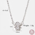 Cute pavé-set cartoon girl pendant necklace with detailed size and weight specifications - Js22-jn3028 / One Size