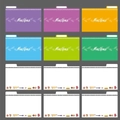 Set of 12 colorful recipe index cards with baking illustrations and tabbed dividers - Colorful Index Divider Card / 10cmx16cm