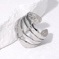 Silver Irregular Four-layer Wrap Style (JR309)