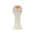White facial oil absorbing roller with natural volcanic stone ball for skin mattifying - Single Head White