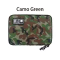 Custodia digitale verde mimetico con doppia cerniera per cavi e accessori elettronici - Verde Mimetico