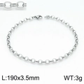 Steel Color 190 * 3.5mm = Bracelet Kb146850-z