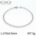 Steel Color 210 * 3.5mm = Bracelet Kb146851-z
