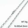 Steel Color 450 * 4.5mm = Necklace Kn197255-z