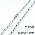 Steel Color 600 * 4.5mm = Necklace Kn197258-z