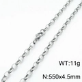 Steel Color 550 * 4.5mm = Necklace Kn197257-z