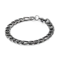 Retro vintage stainless steel cuban curb chain bracelet with lobster clasp for men and women - Curb Chain Style (KB130688-Z)