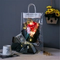 #nuova Versione 5 Rose [rosse] + Borsa + Luce / Biglietti Di Auguri Universali